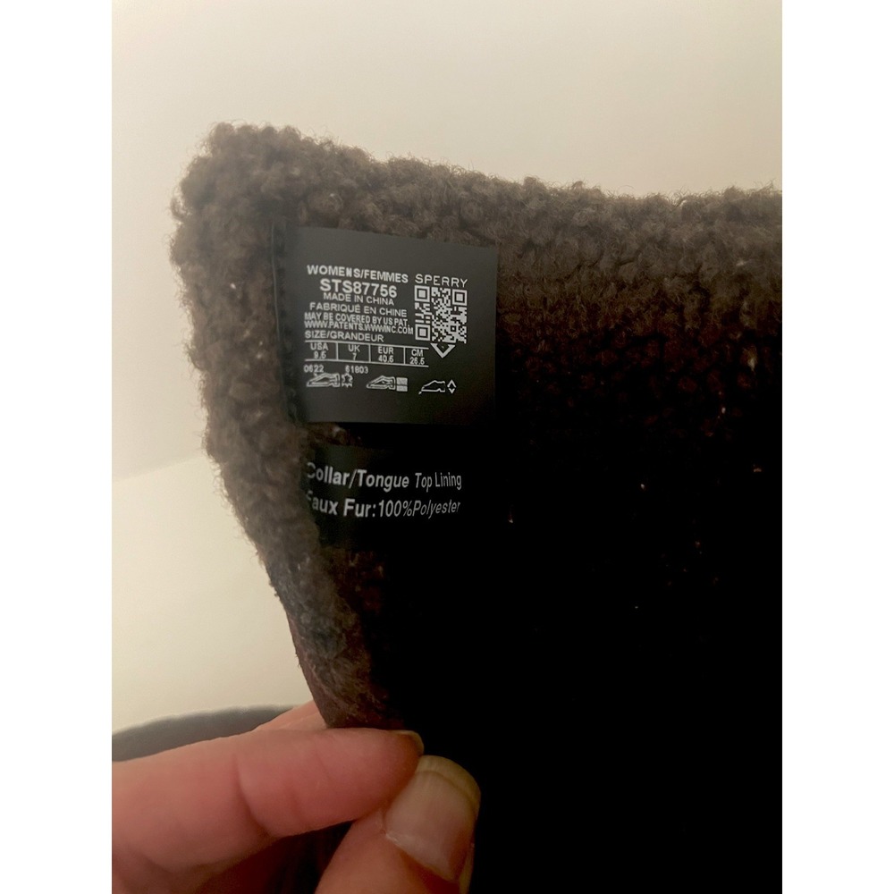 Sperry Women's Boots Torrent Lace Up Brown Leather Faux Fur Trim Winter Size 9.5 - Picture 16 of 16